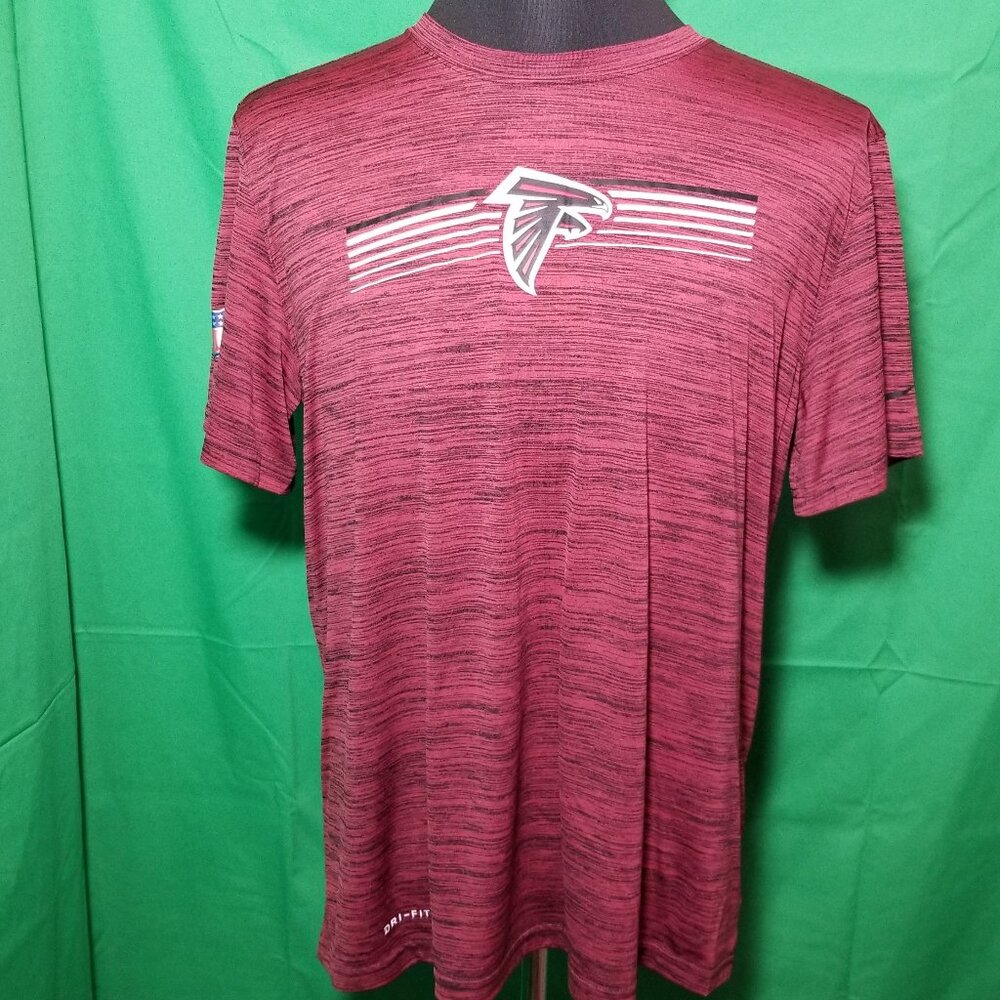 Nike Dri-Fit Atlanta Falcons Red NFL On The Field Apparel Mens Large Dirty Birds
